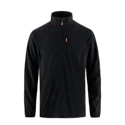 Fjallraven Ovik Lite Fleece Half Zip Black - The Sporting Lodge