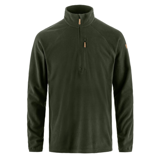Fjallraven Ovik Lite Fleece Half Zip Deep Forest - The Sporting Lodge