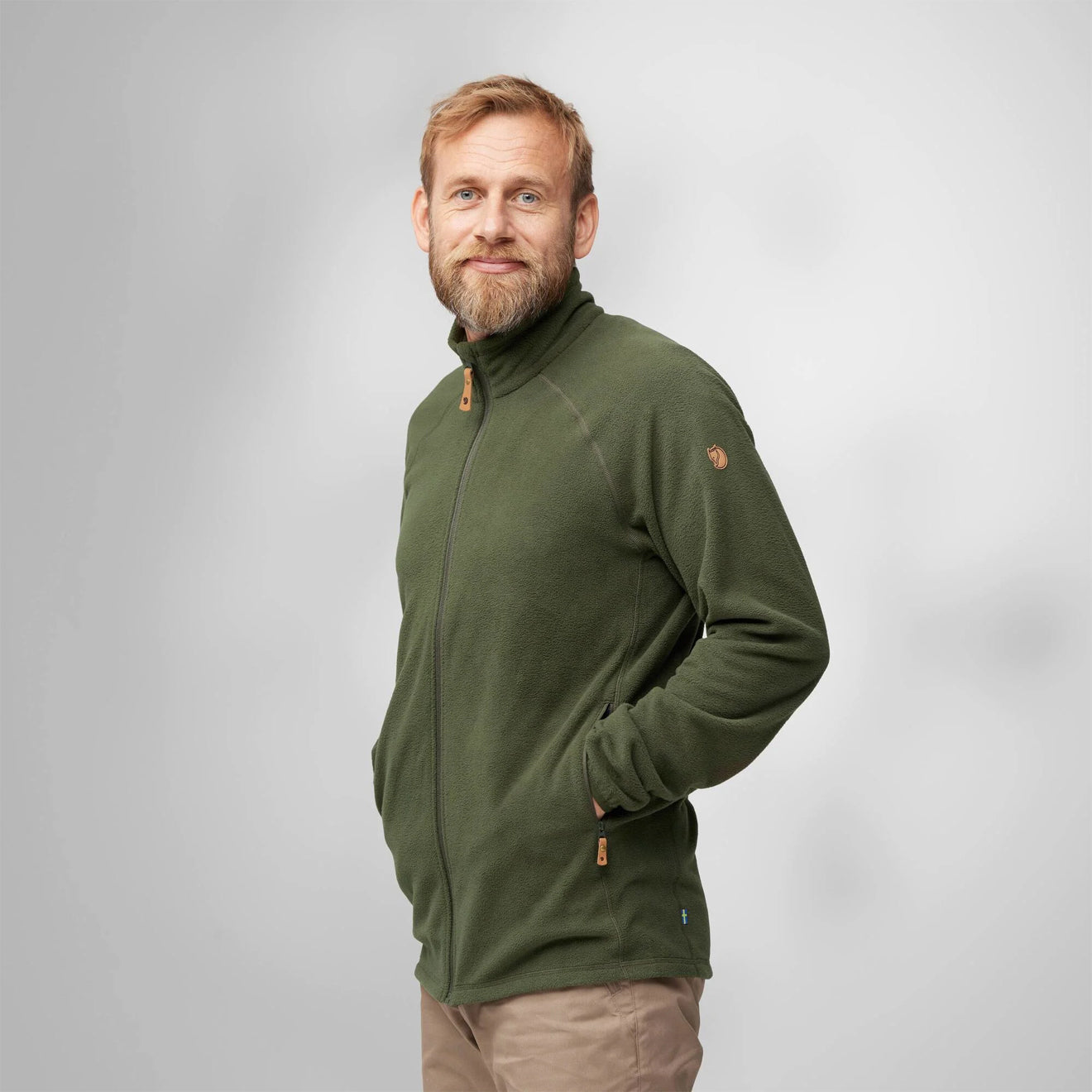 Fjallraven Ovik Lite Fleece Jacket Deep Forest