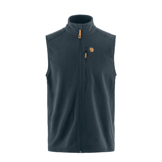 Fjallraven Ovik Lite Fleece Vest Dark Navy - The Sporting Lodge
