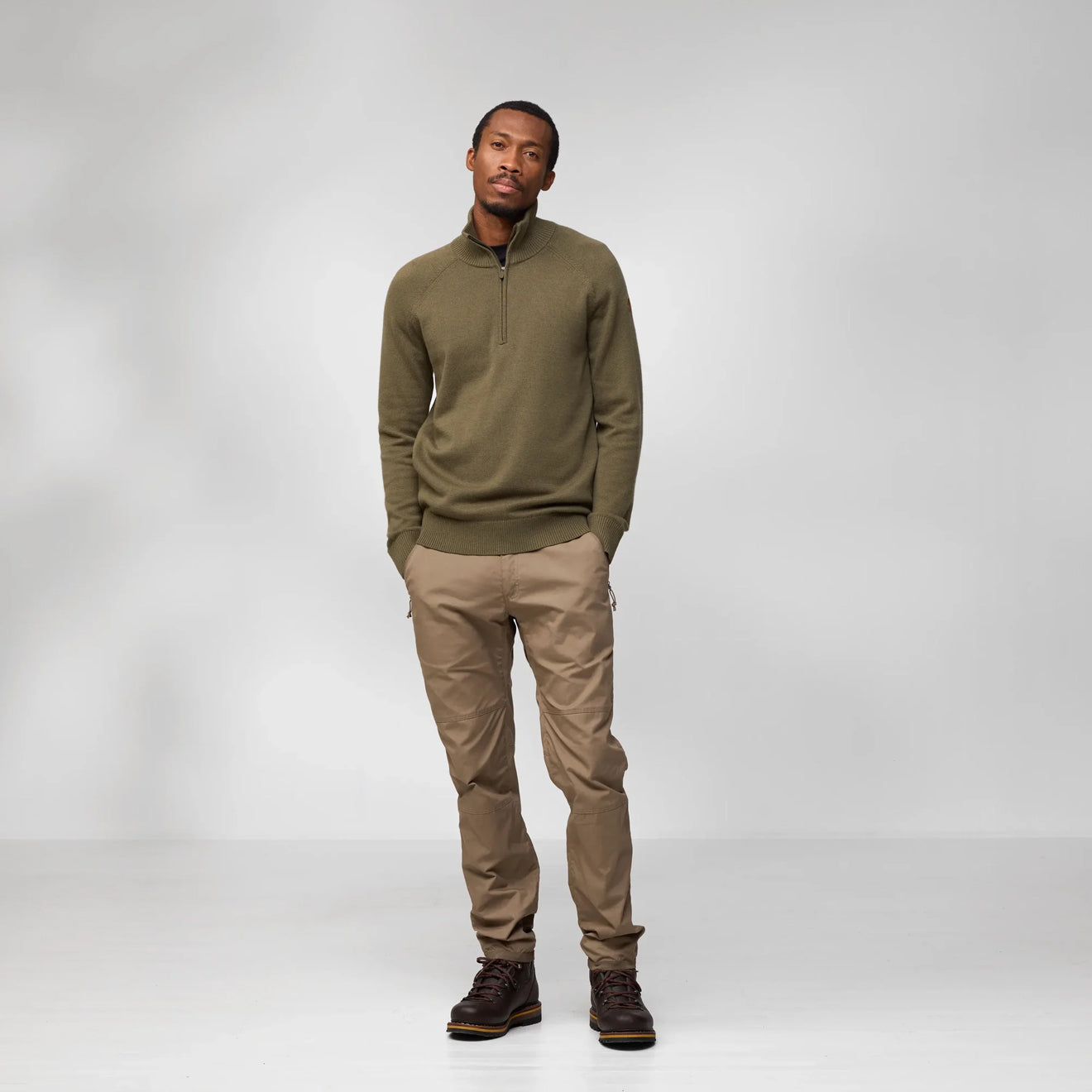 Fjallraven Ovik Lite Half Zip Dark Navy