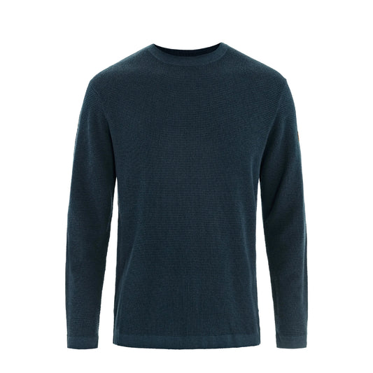 Fjallraven Ovik Lite Knit Sweater Dark Navy