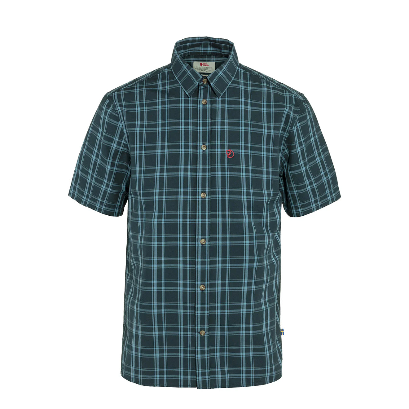 Fjallraven Ovik Lite Shirt SS Dark Navy / Dawn Blue - The Sporting Lodge