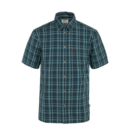 Fjallraven Ovik Lite Shirt SS Dark Navy / Dawn Blue - The Sporting Lodge