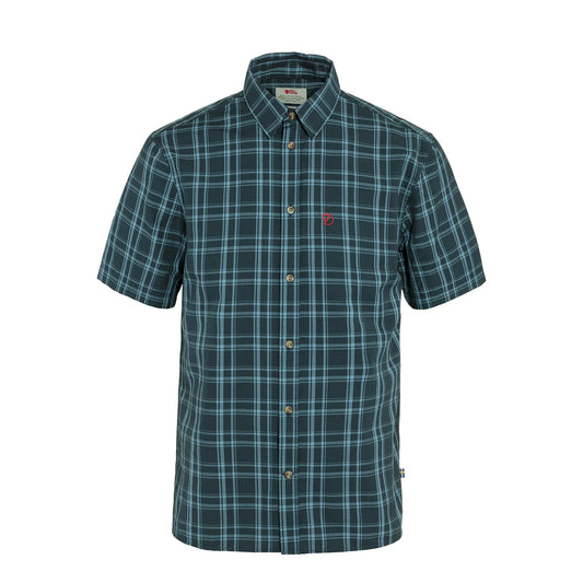 Fjallraven Ovik Lite Shirt SS Dark Navy / Dawn Blue - The Sporting Lodge