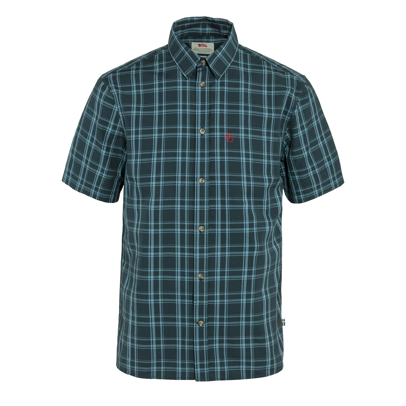 Fjallraven Ovik Lite Shirt SS Dark Navy / Dawn Blue - The Sporting Lodge