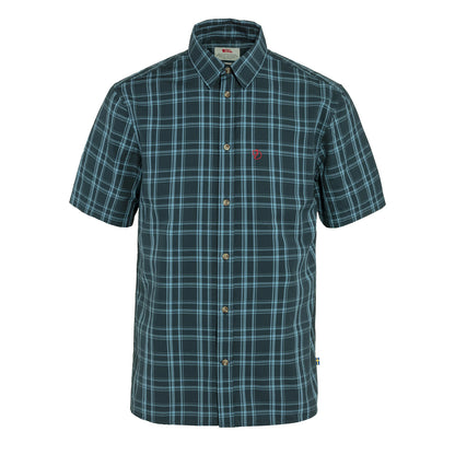 Fjallraven Ovik Lite Shirt SS Dark Navy / Dawn Blue - The Sporting Lodge