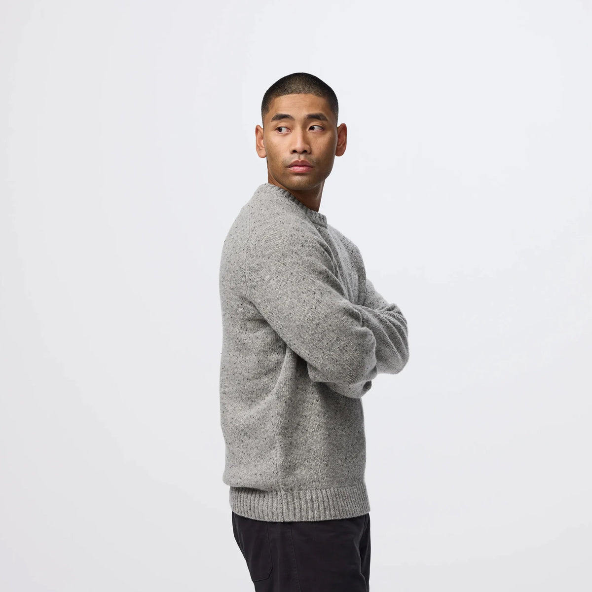 Fjallraven Ovik Neps Knit Sweater Dark Navy