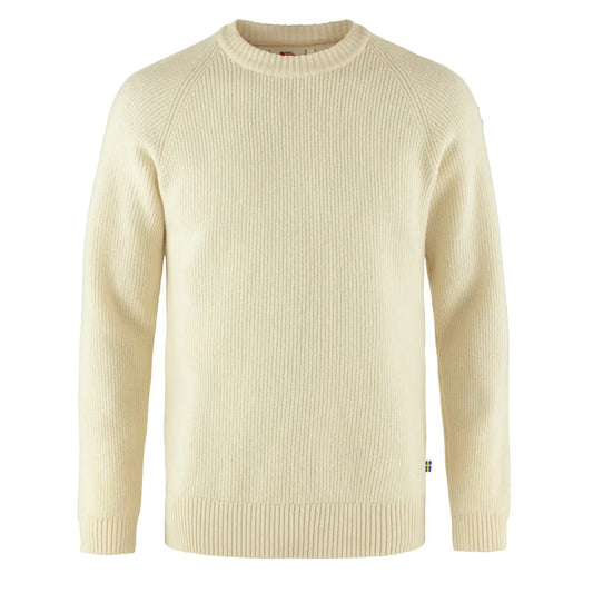 Fjallraven Ovik Rib Sweater Chalk White - The Sporting Lodge