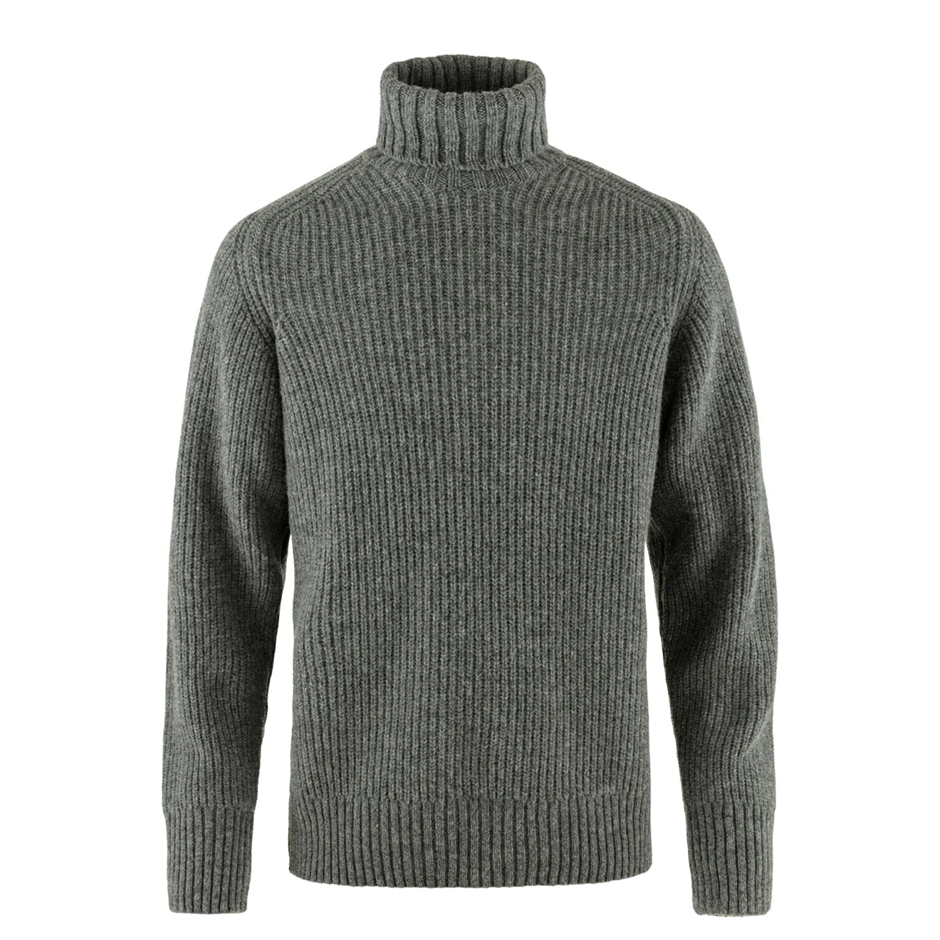 Fjallraven Ovik Roller Neck Sweater Grey Melange - The Sporting Lodge
