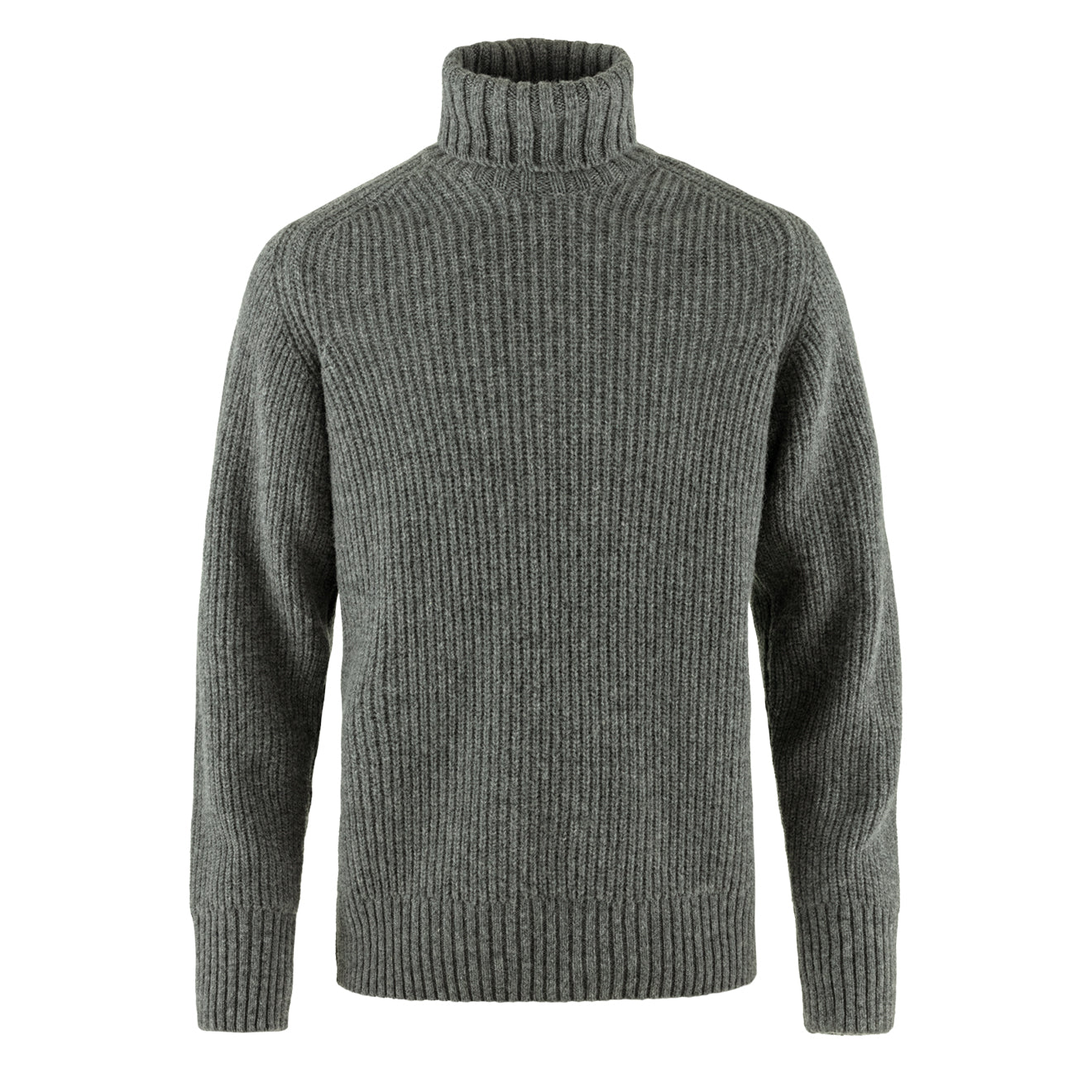 Fjallraven Ovik Roller Neck Sweater Grey Melange - The Sporting Lodge