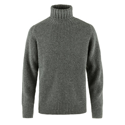 Fjallraven Ovik Roller Neck Sweater Grey Melange - The Sporting Lodge