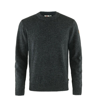 Fjallraven Ovik Round-neck Sweater Dark Grey - The Sporting Lodge