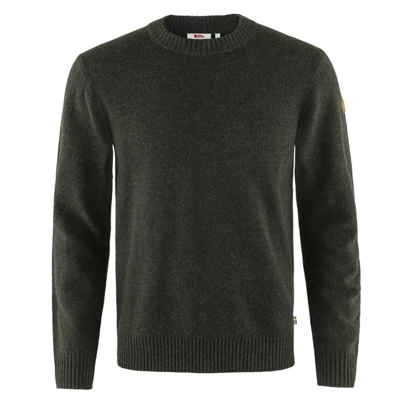 Fjallraven Ovik Round Neck Sweater Dark Olive
