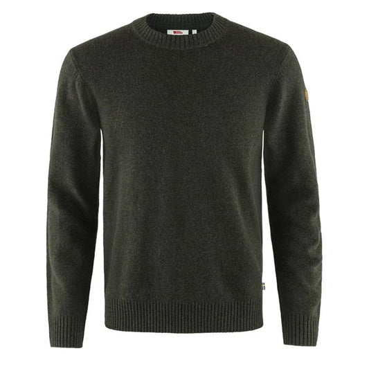 Fjallraven Ovik Round Neck Sweater Dark Olive