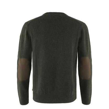 Fjallraven Ovik Round Neck Sweater Dark Olive - The Sporting Lodge