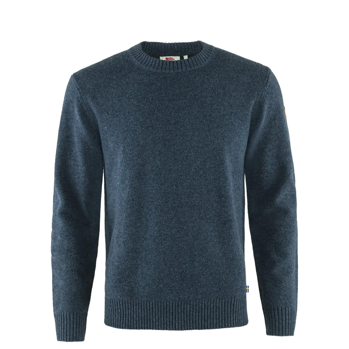 Fjallraven Ovik Round Neck Sweater Navy - The Sporting Lodge