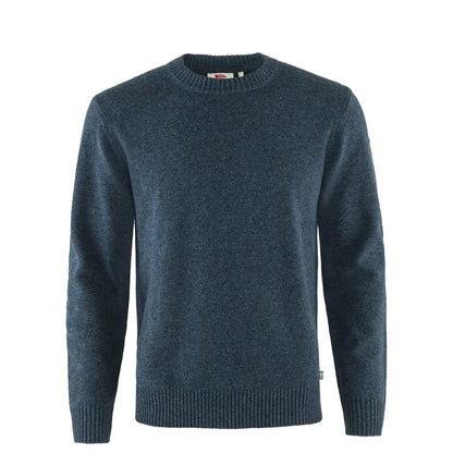 Fjallraven Ovik Round Neck Sweater Navy - The Sporting Lodge
