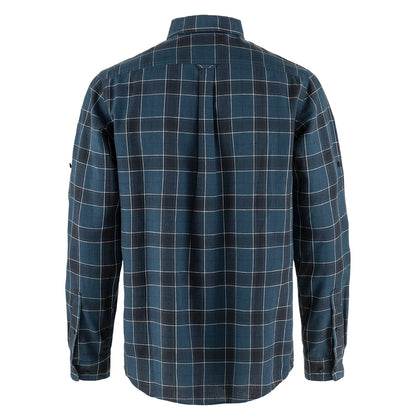 Fjallraven Ovik Travel Shirt LS Indigo Blue-Dark Navy - The Sporting Lodge