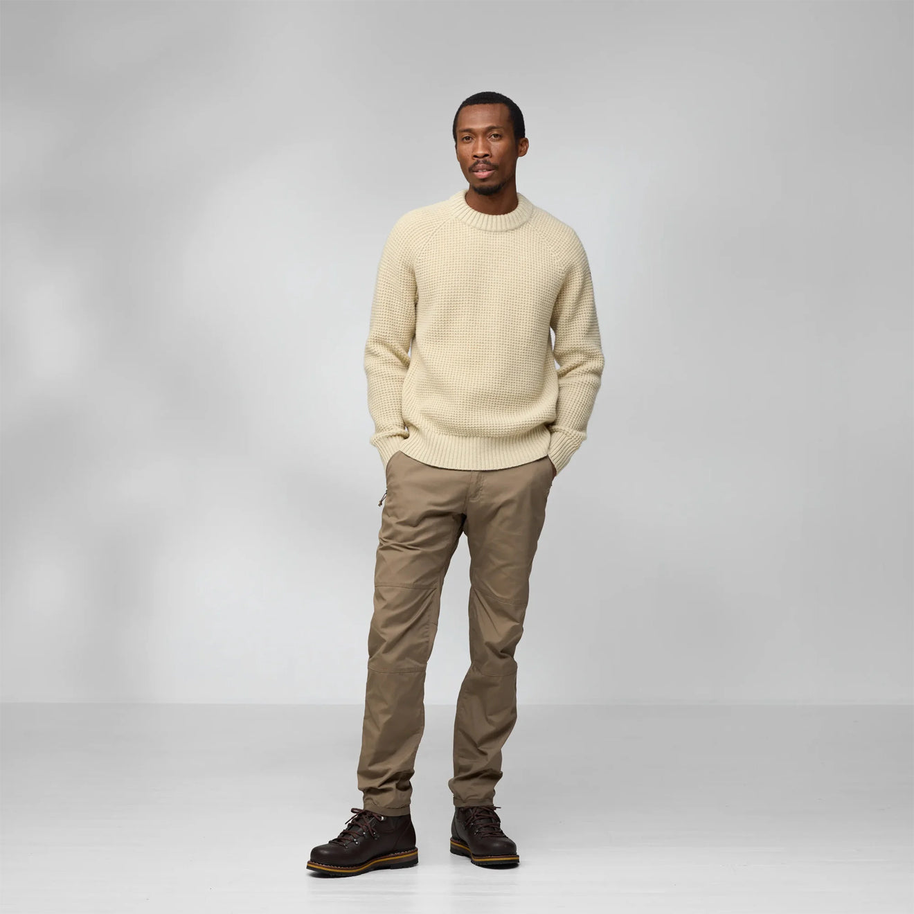 Fjallraven Ovik Waffle Knit Navy