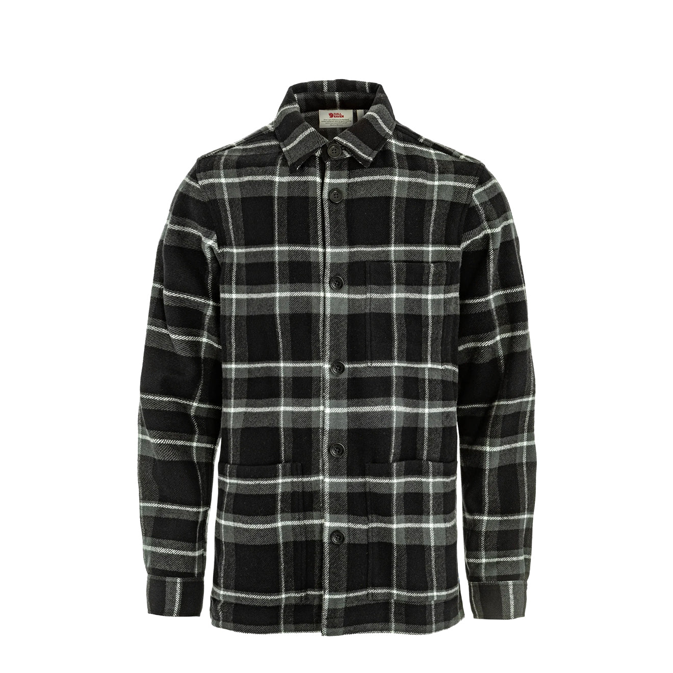 Fjallraven Ovik Wool Shirt Black / Dark Grey