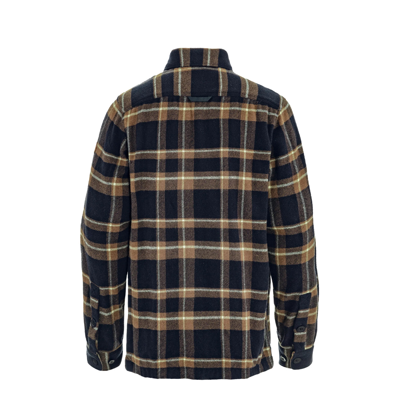 Fjallraven Ovik Wool Shirt Dark Navy / Chestnut