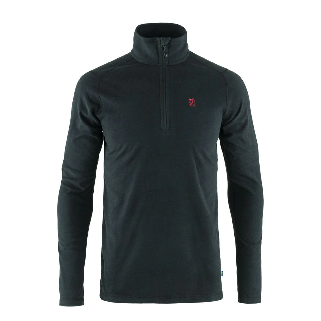 Fjallraven Pine Half Zip Microfleece Black - The Sporting Lodge