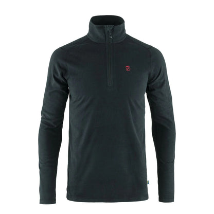 Fjallraven Pine Half Zip Microfleece Black - The Sporting Lodge
