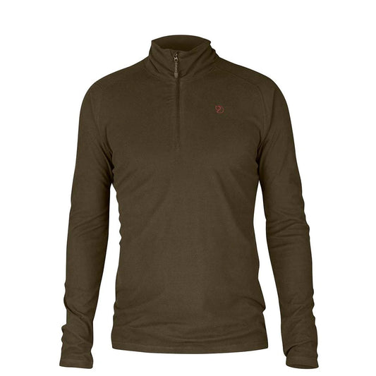 Fjallraven Pine Half Zip Microfleece Dark Olive - The Sporting Lodge