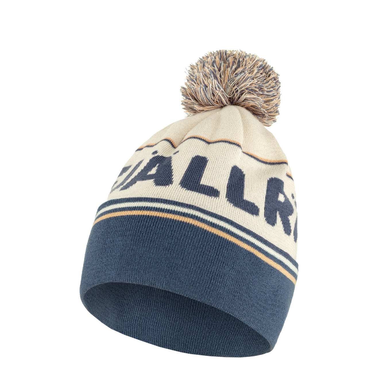 Fjallraven Pom Hat Chalk White / Indigo Blue