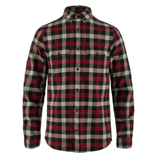 Fjallraven Skog Shirt Dark Navy / Red - The Sporting Lodge