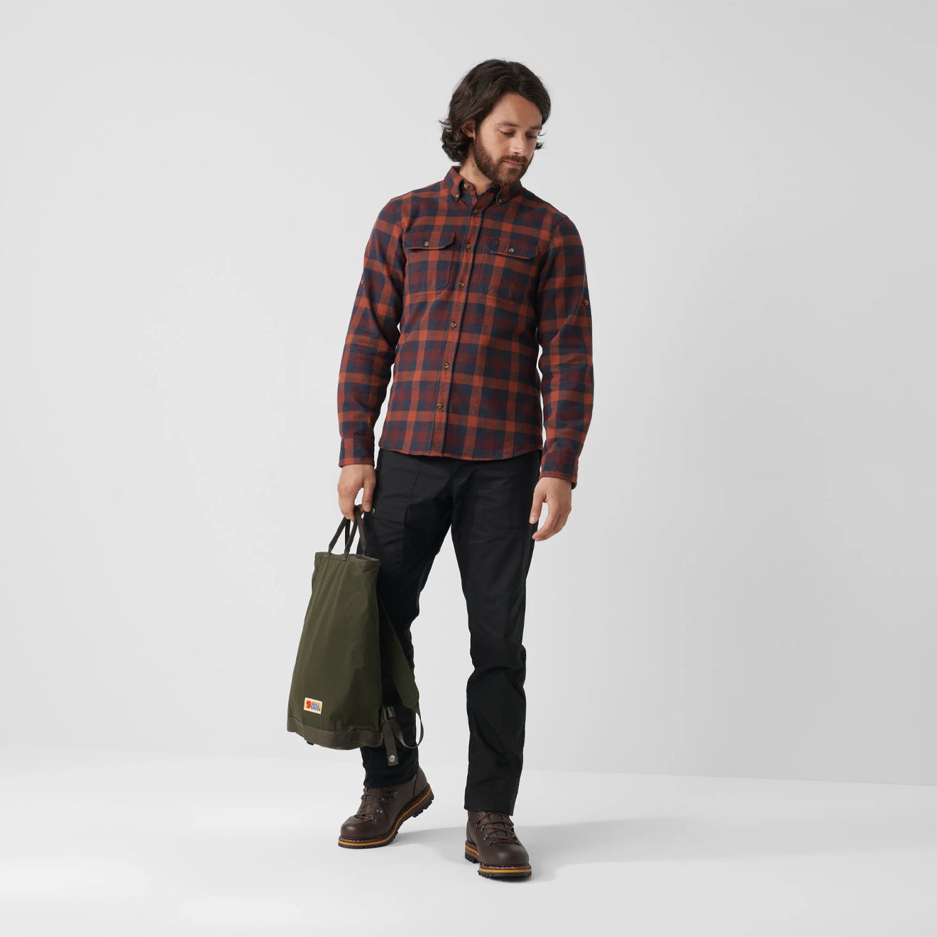 Fjallraven Skog Shirt Fossil / Dark Navy