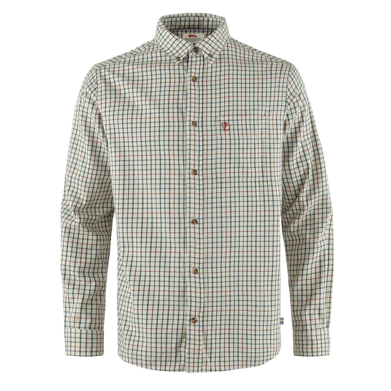 Fjallraven Sormland Lite Flannel Shirt Chalk White / Dark Navy - The Sporting Lodge