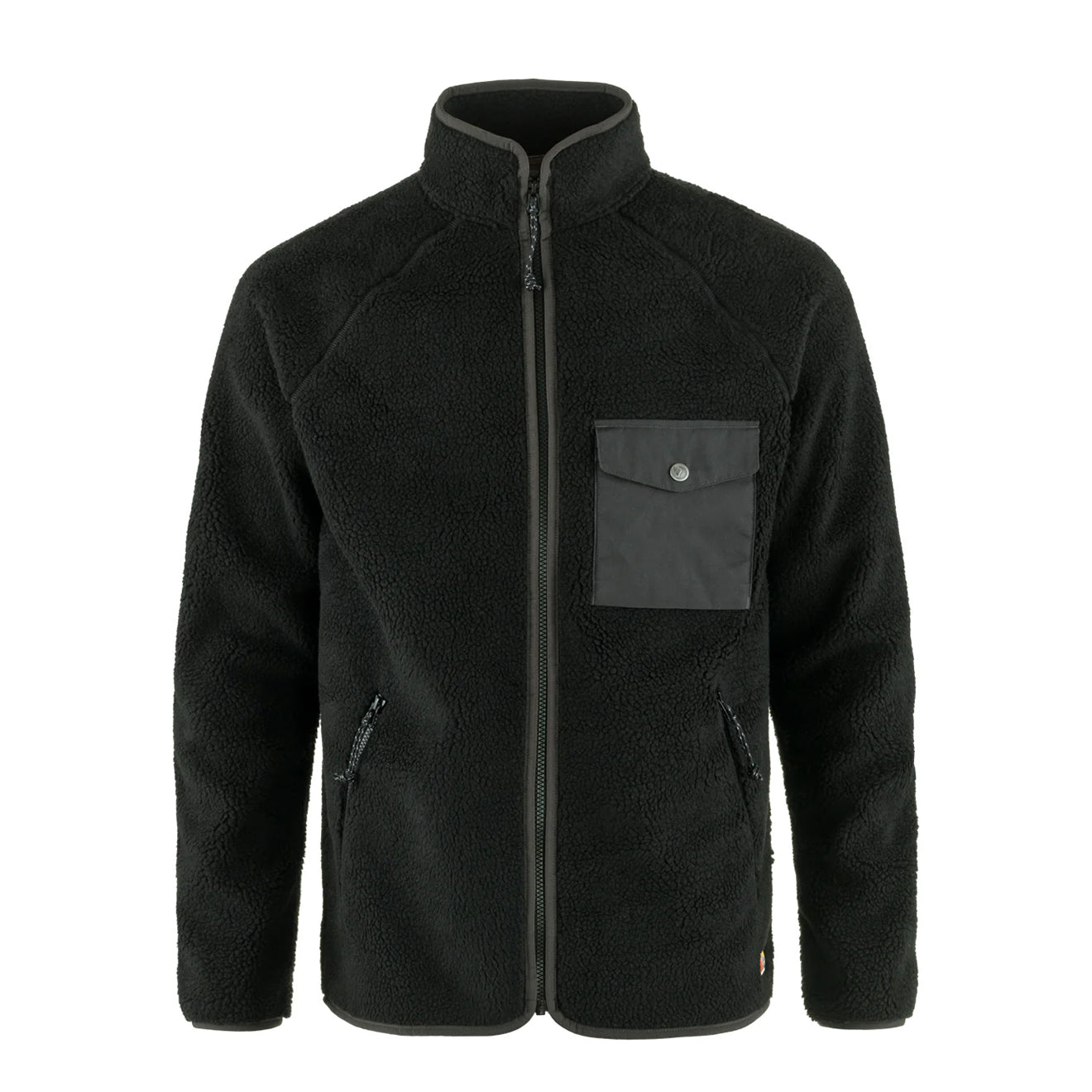 Fjallraven Vardag Pile Fleece Black / Dark Grey - The Sporting Lodge