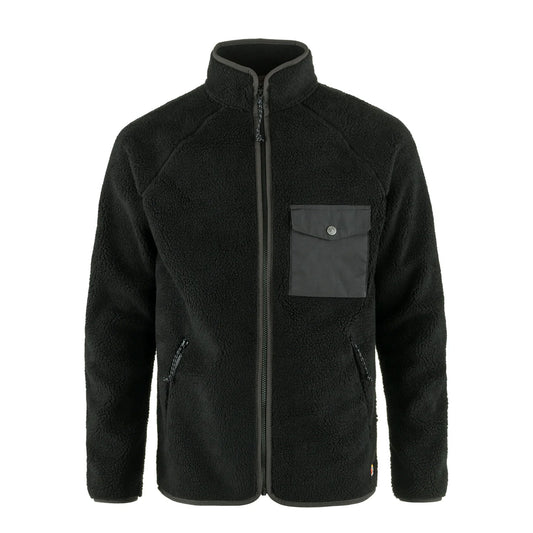 Fjallraven Vardag Pile Fleece Black / Dark Grey