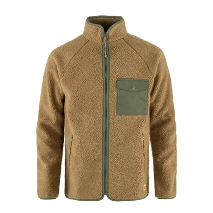 Fjallraven Vardag Pile Fleece Buckwheat Brown / Laurel Green - The Sporting Lodge