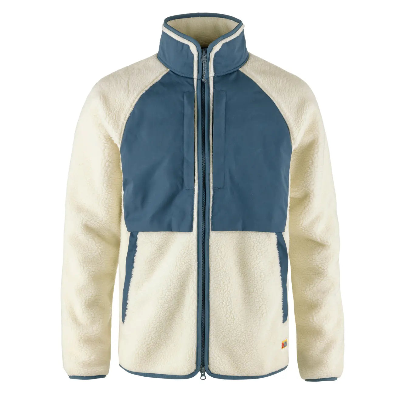 Fjallraven Vardag Pile Jacket Chalk White Indigo Blue The Sporting Lodge