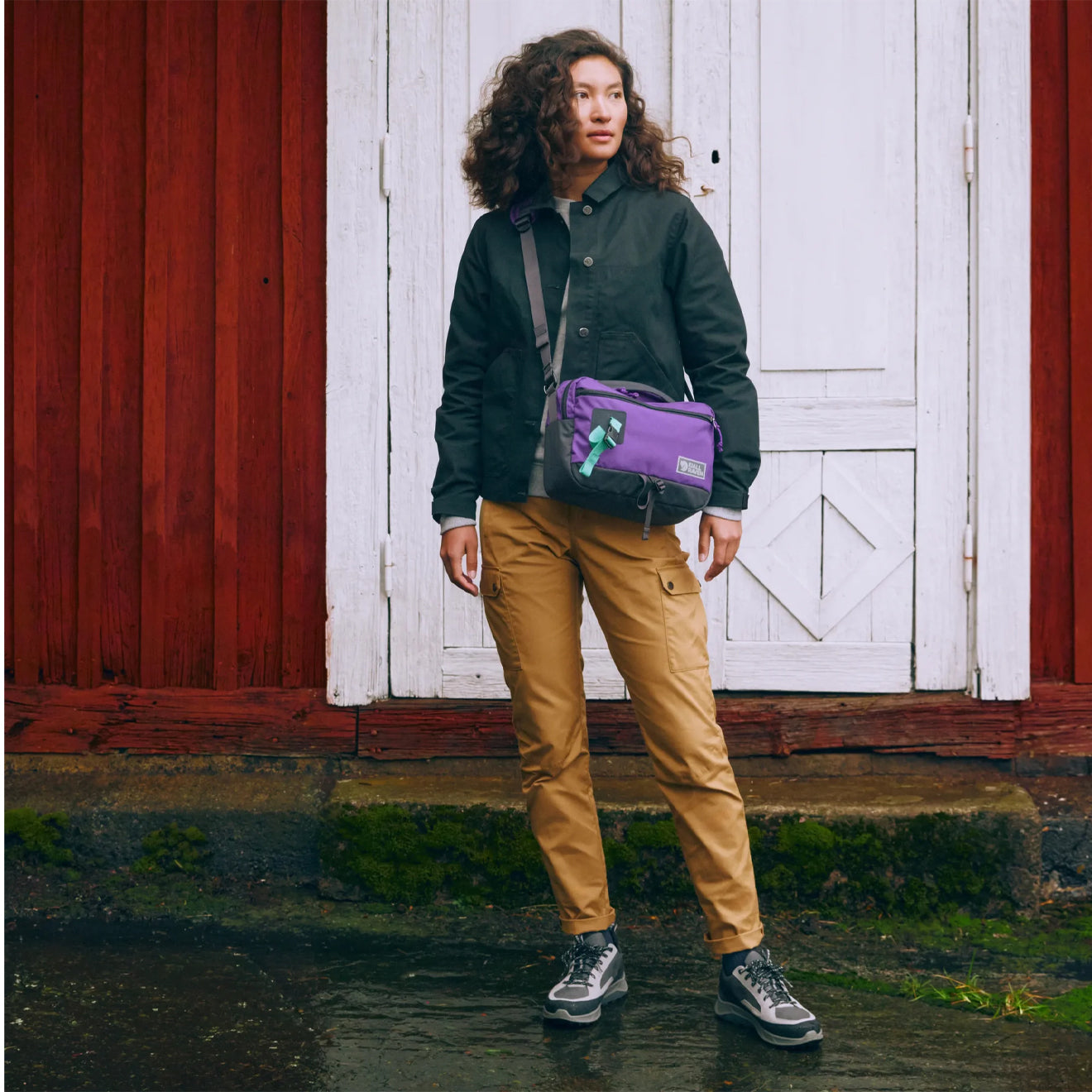 Fjallraven Vardag Shoulder Bag 6 Poppy Pink / Khaki Dust