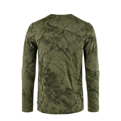 Fjallraven Varmland Wool LS Green Camo - The Sporting Lodge