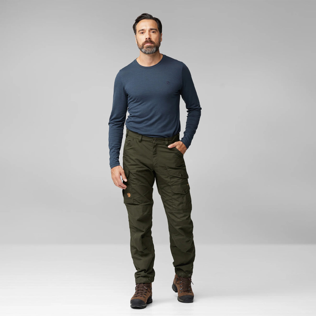 Fjallraven Vidda Pro Long Leg Trousers Dark Grey / Black