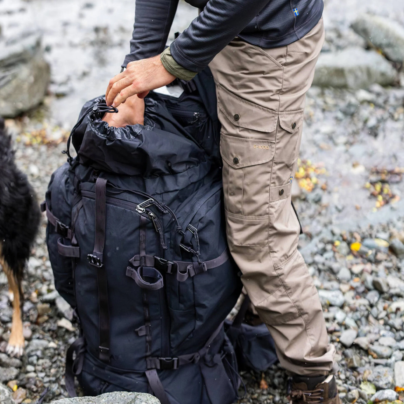 Fjallraven Vidda Pro Trousers Reg Leg Dark Grey / Black