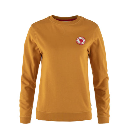 Fjallraven Womens 1960 Logo Badge Sweater Acorn - The Sporting Lodge