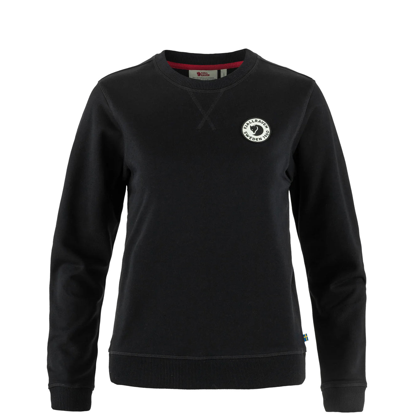 Fjallraven Womens 1960 Logo Badge Sweater Black - The Sporting Lodge