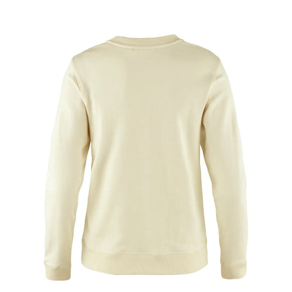 Fjallraven Womens 1960 Logo Badge Sweater Chalk White - The Sporting Lodge