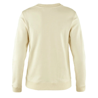 Fjallraven Womens 1960 Logo Badge Sweater Chalk White - The Sporting Lodge