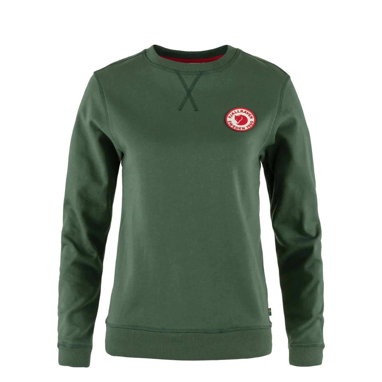 Fjallraven Womens 1960 Logo Badge Sweater Deep Patina - The Sporting Lodge