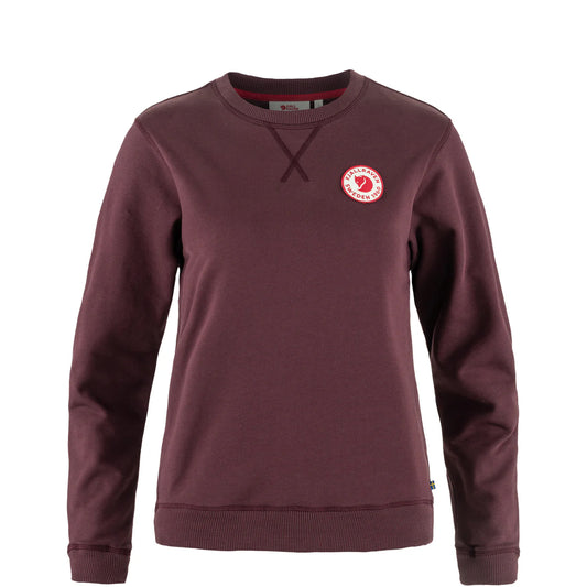 Fjallraven Womens 1960 Logo Badge Sweater Port - The Sporting Lodge