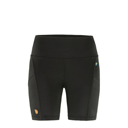 Fjallraven Womens Abisko 6 Inch Shorts Tights Black