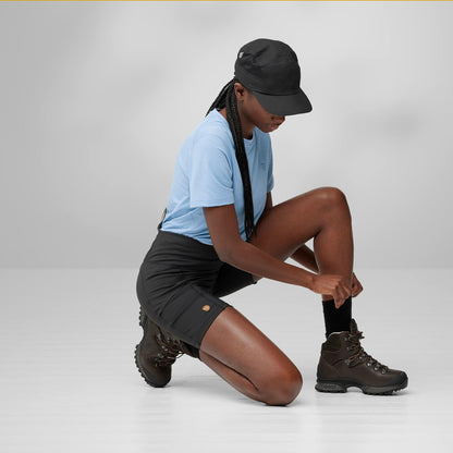 Fjallraven Womens Abisko 6 Inch Shorts Tights Black