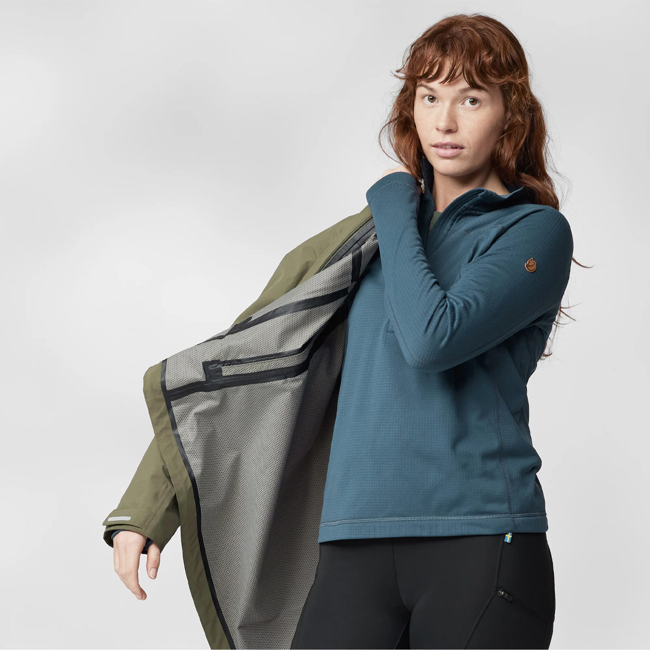 Fjallraven Womens Abisko Lite Fleece Half Zip Dark Navy